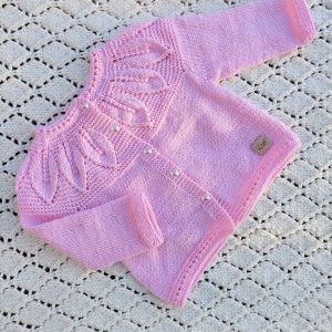 Sweterek niemowlęcy z merynosa – ELLA